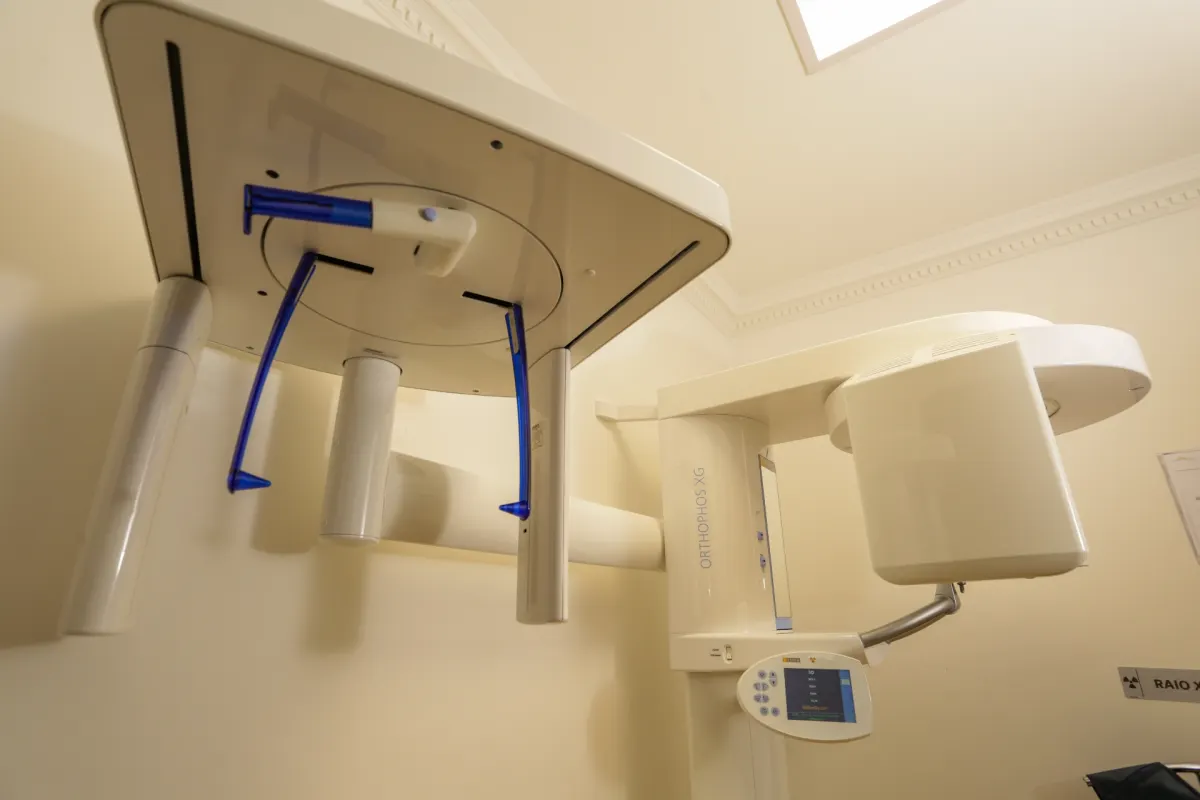 Dental X-ray equipment at Hori Clinic used when imaging is clinically indicated for oral surgery assessment
